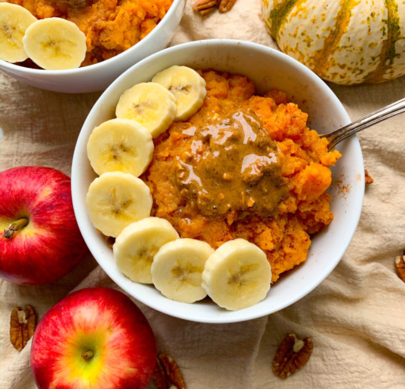 WHOLE30 SWEET POTATO BANANA BOWLS Organically Addison