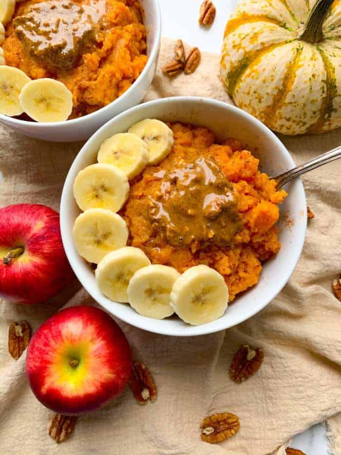 WHOLE30 SWEET POTATO BANANA BOWLS - Organically Addison