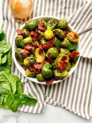 WHOLE30 BRUSSELS SPROUTS WITH BACON