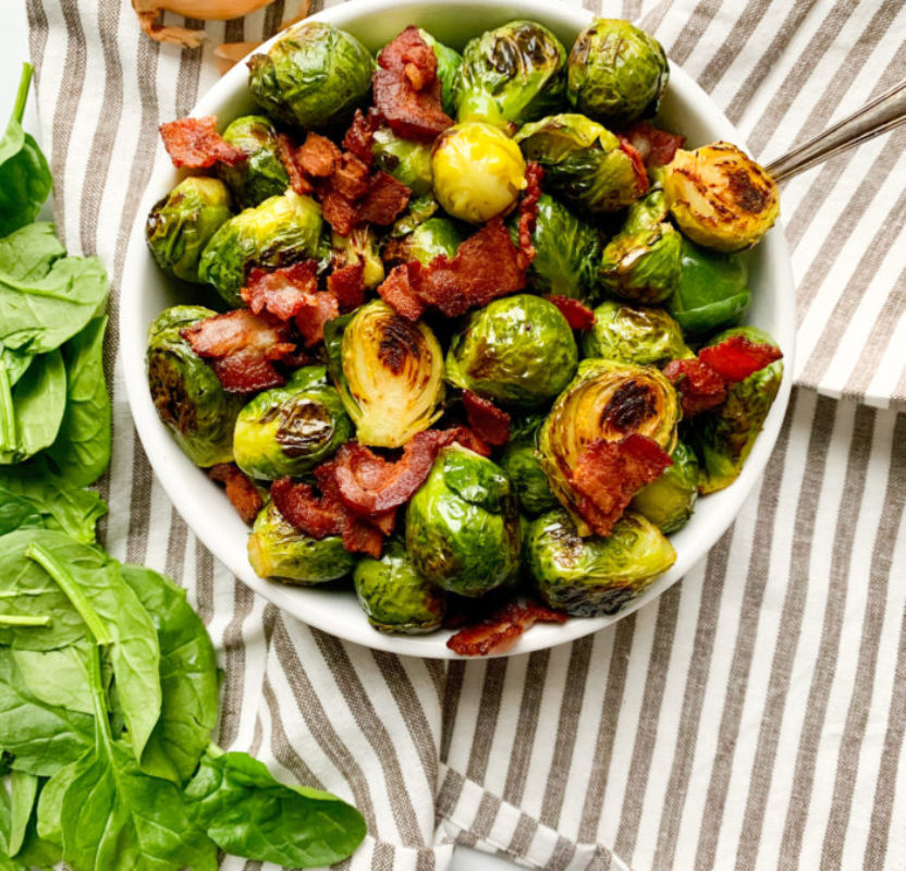 WHOLE30 BRUSSELS SPROUTS WITH BACON – Organically Addison