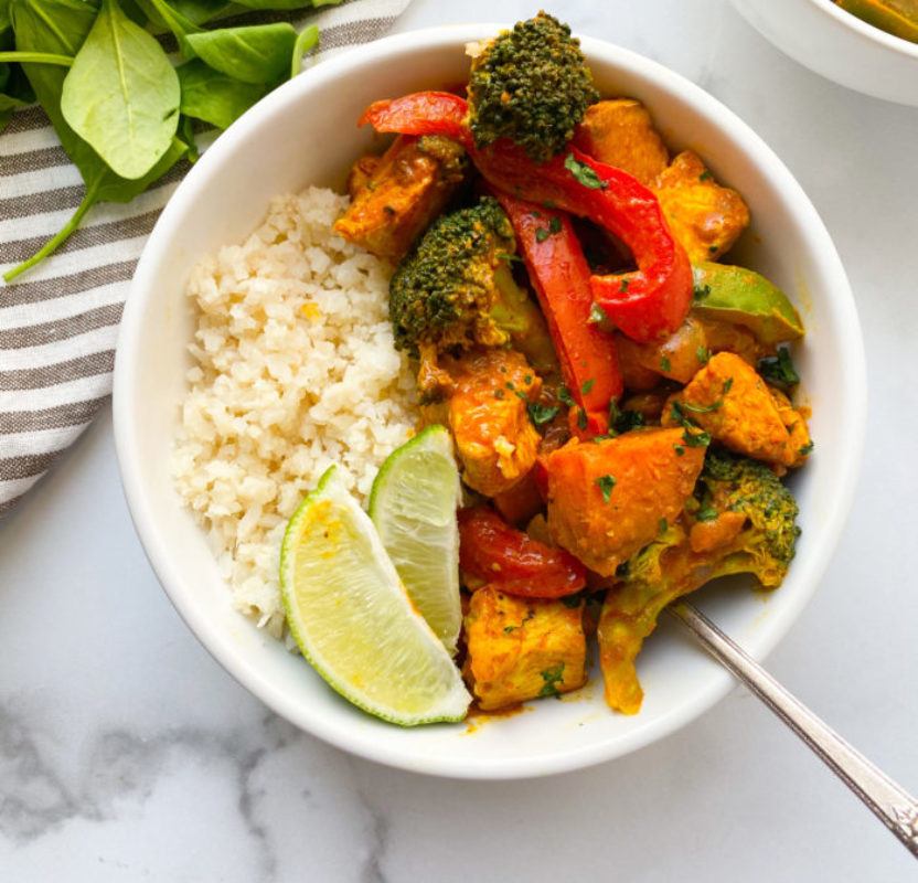 Whole30 Thai Coconut Chicken Curry Organically Addison