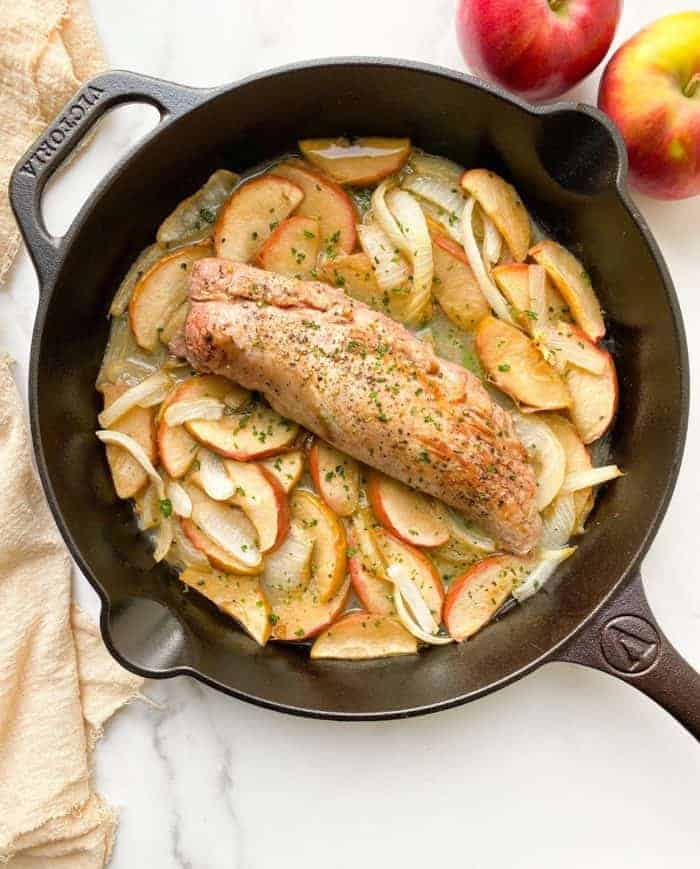WHOLE30 APPLE ONION PORK TENDERLOIN