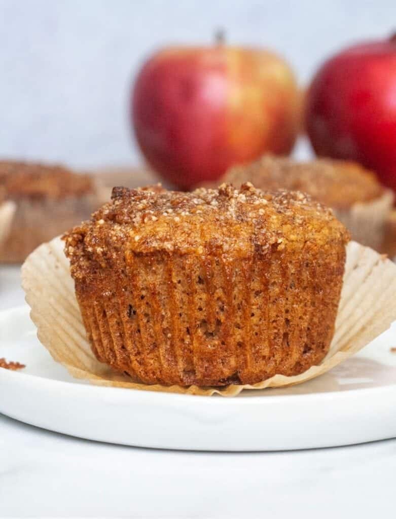 Paleo apple cinnamon muffin