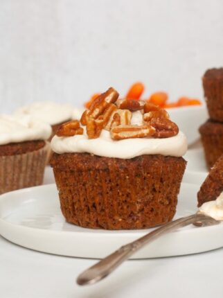 Gluten Free Carrot Cake Cupcakes (Paleo)