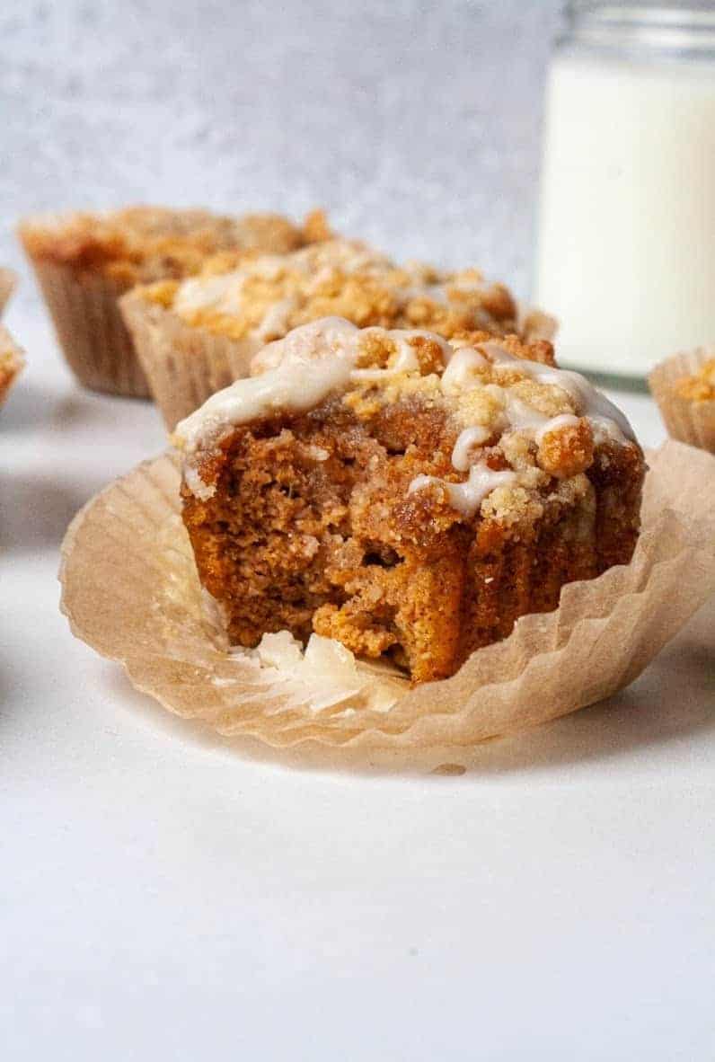 Paleo Pumpkin Muffins with Streusel Topping