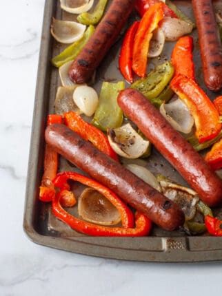 WHOLE30 SAUSAGE PEPPERS AND ONIONS