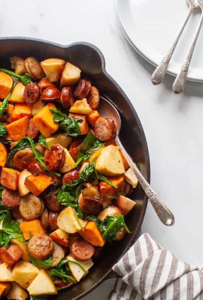 WHOLE30 SWEET SAUSAGE HASH - Organically Addison