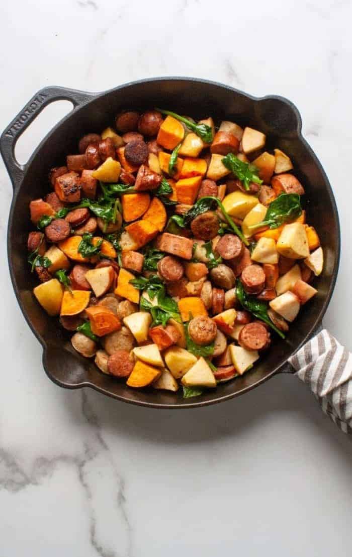 WHOLE30 SWEET SAUSAGE HASH - Organically Addison