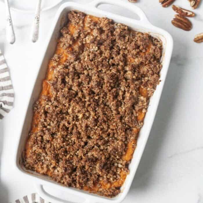 Paleo Sweet Potato Casserole - Organically Addison