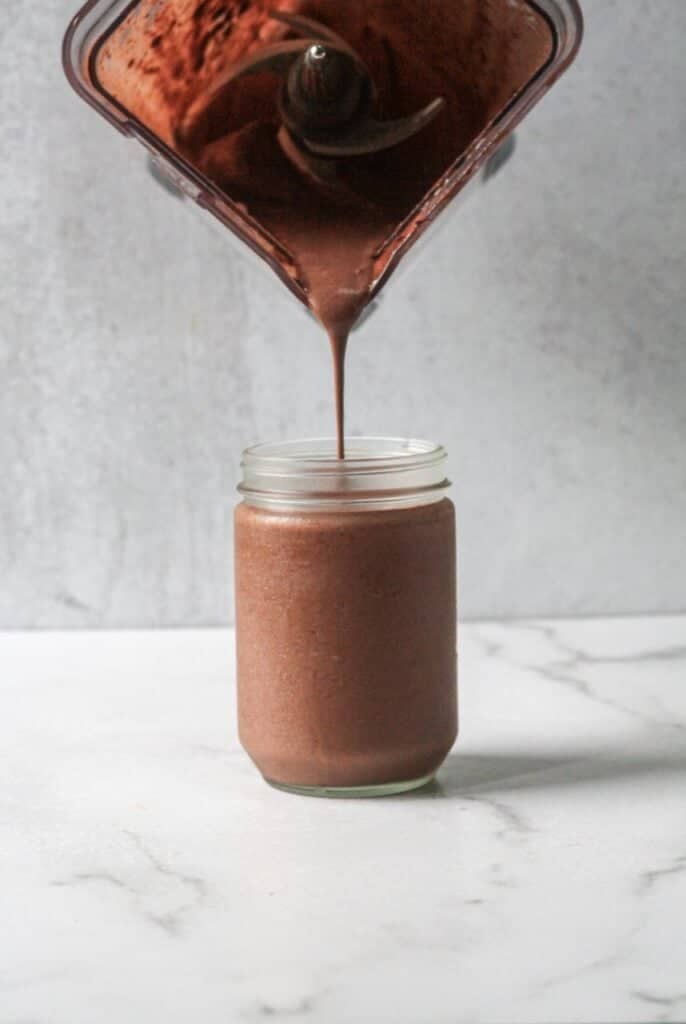 Gluten free dairy free chocolate smoothie