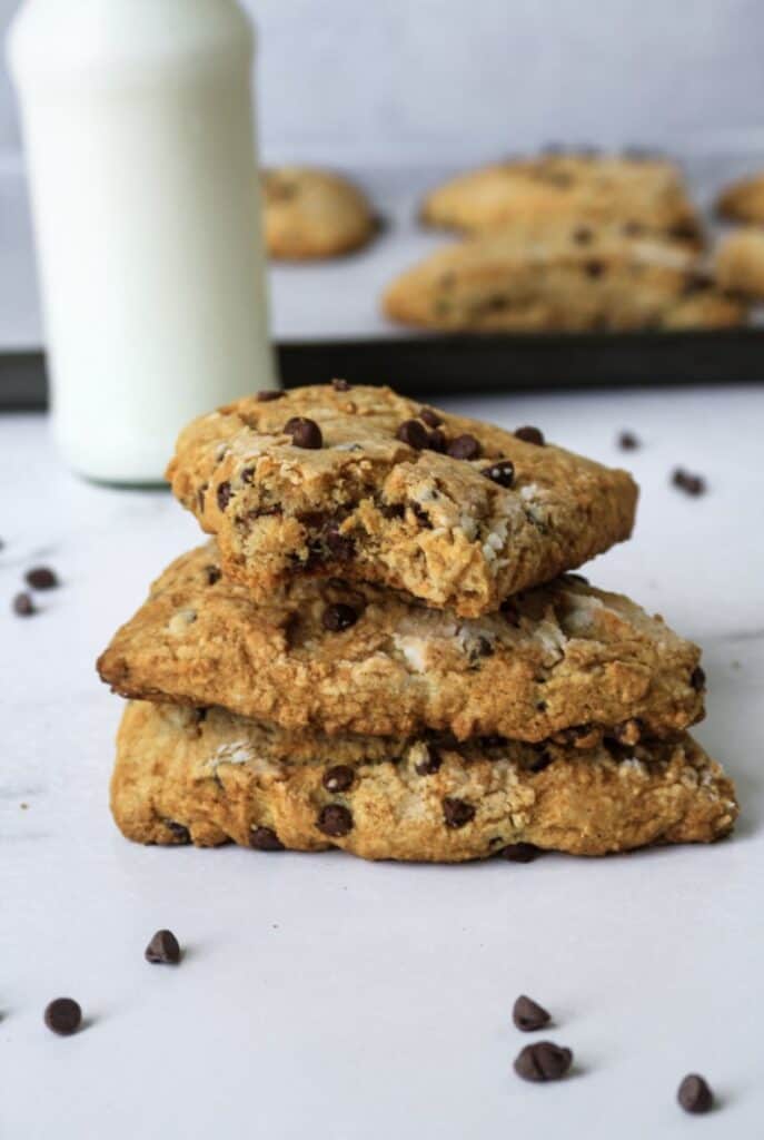 PALEO CHOCOLATE CHIP SCONES - Organically Addison