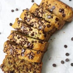 Paleo zucchini bread with chocolate chips