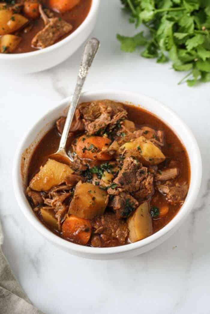 Gluten free stew with beef and veggies