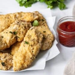 Whole30 chicken tenders with ketchup