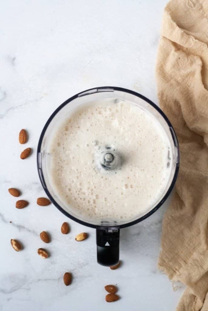 Blender with almond milk