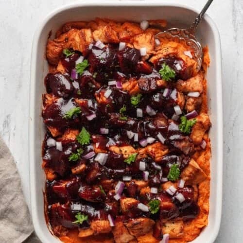 Whole30 BBQ Chicken Casserole - Organically Addison