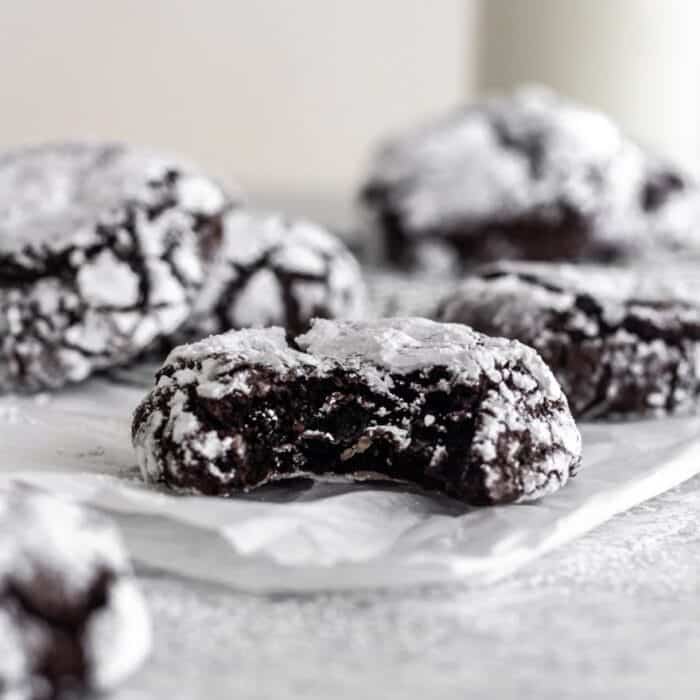 Gluten Free Chocolate Crinkle Cookies (Paleo) - Organically Addison