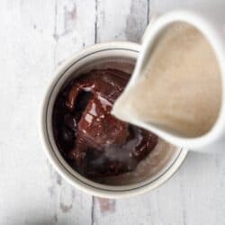 Paleo hot cocoa bombs with hot almond milk