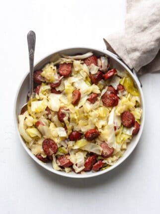 Paleo Braised Cabbage and Sausage (Whole30)