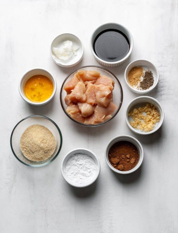 Ingredients for garlic chicken