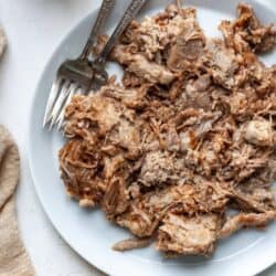 Whole30 pulled pork with BBQ sauce