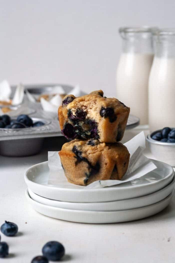 Cassava flour blueberry muffins