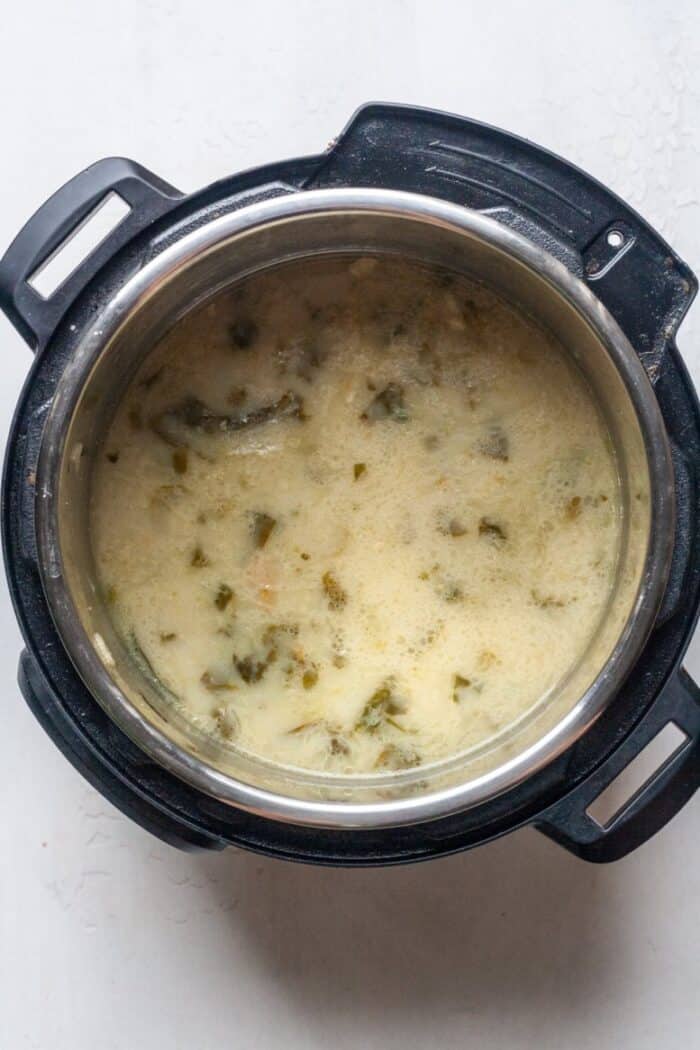 Soup in pressure cooker