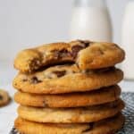 Dairy free chocolate chip cookies with milk