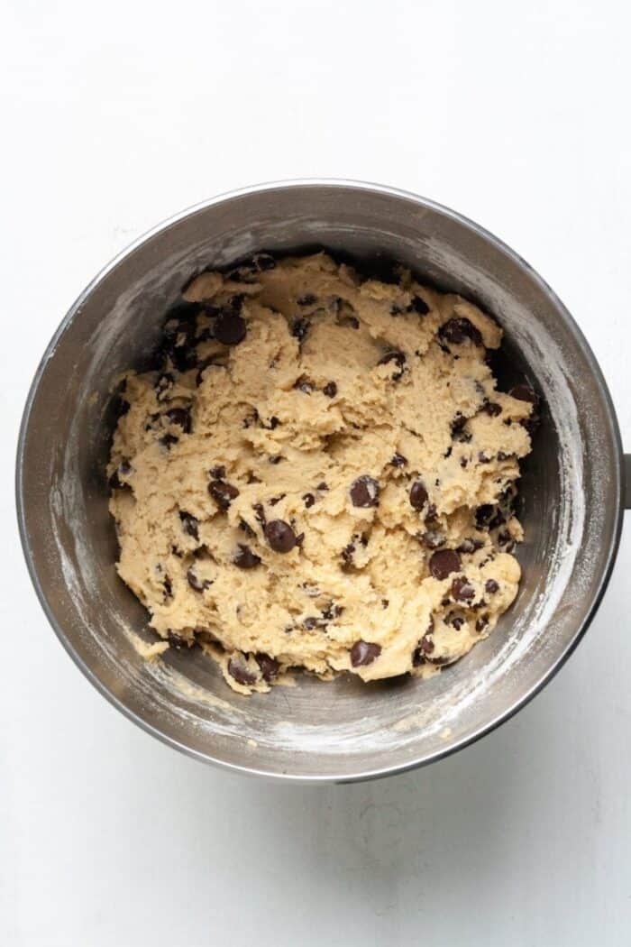 Cookie dough in bowl