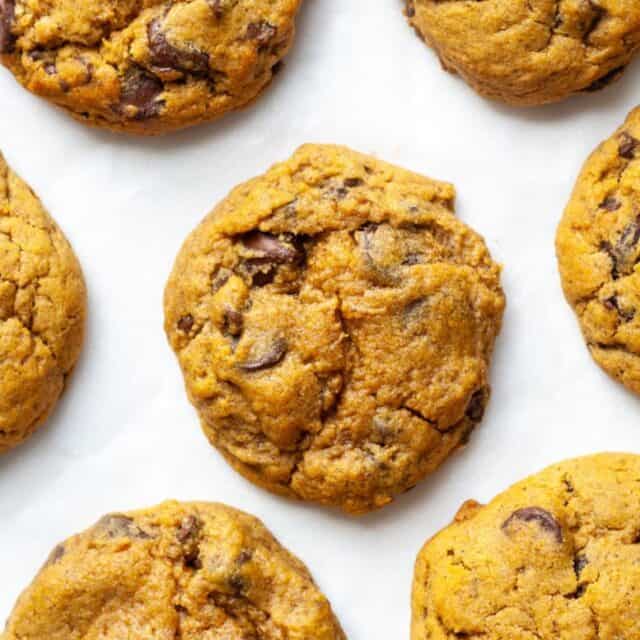 Gluten Free Pumpkin Chocolate Chip Cookies - Organically Addison