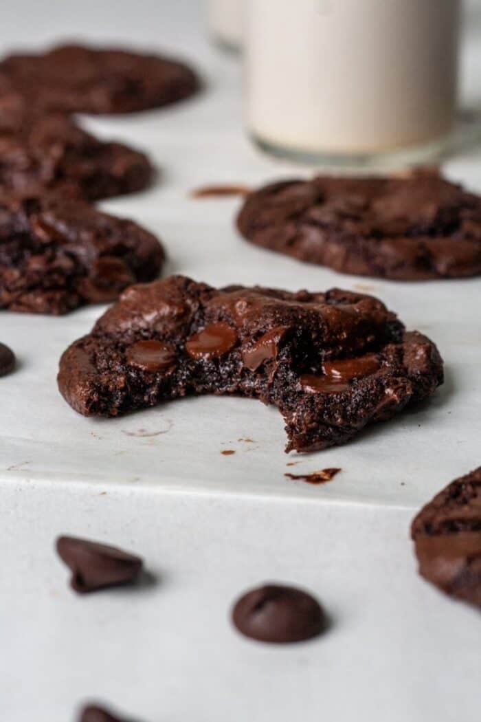 Chocolate cookies made with almond flour