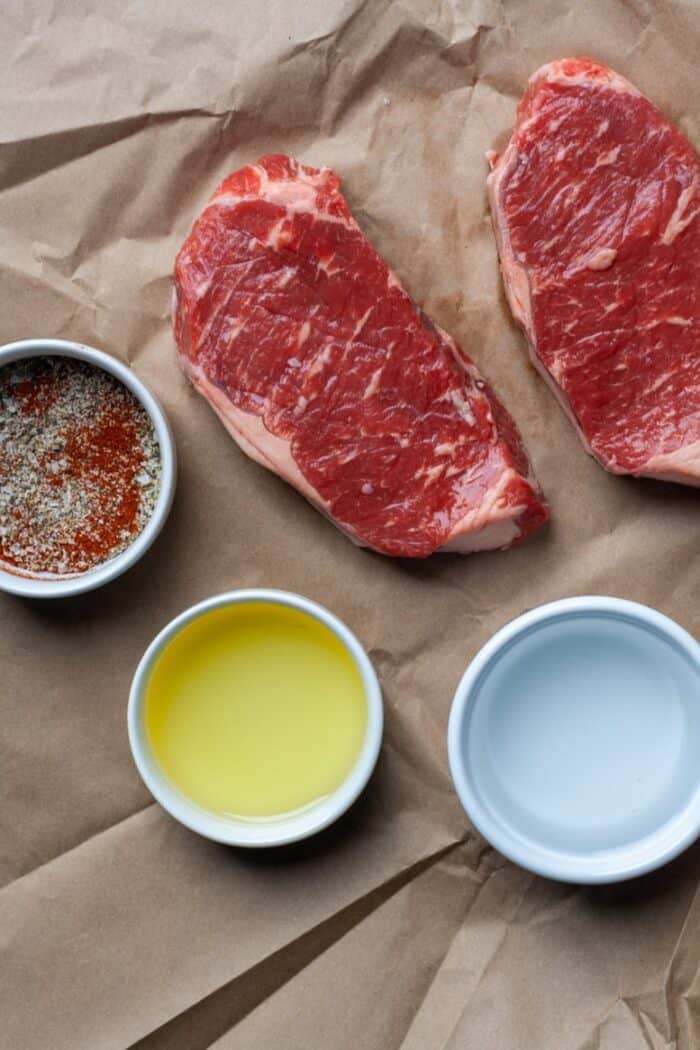 Ingredients for steak
