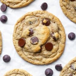Oat flour chocolate chip cookies