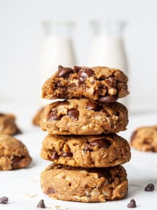 Vegan Peanut Butter Oatmeal Cookies