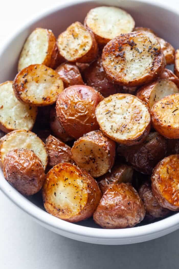 Fried golden potatoes
