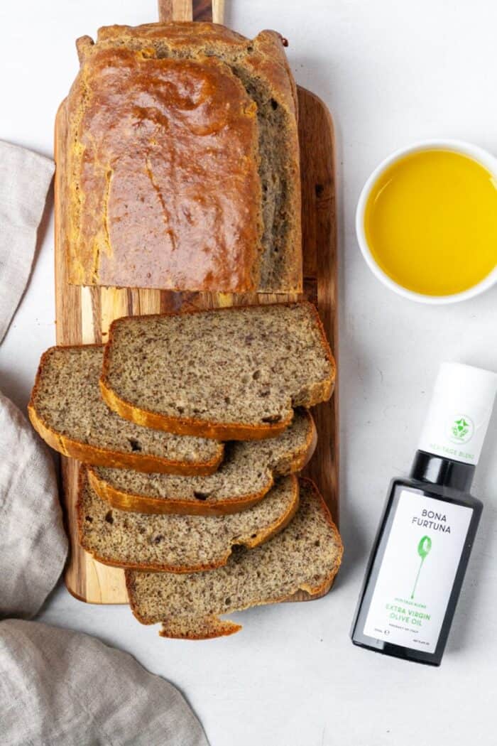 Grain free bread with olive oil