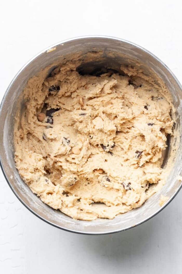 Cookie dough with peanut butter chips