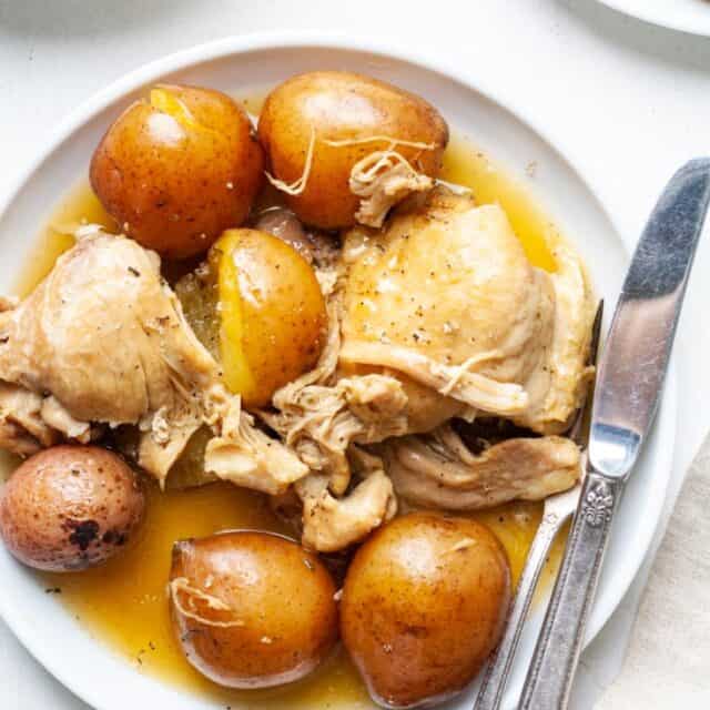Instant Pot Chicken Thighs and Potatoes Organically Addison