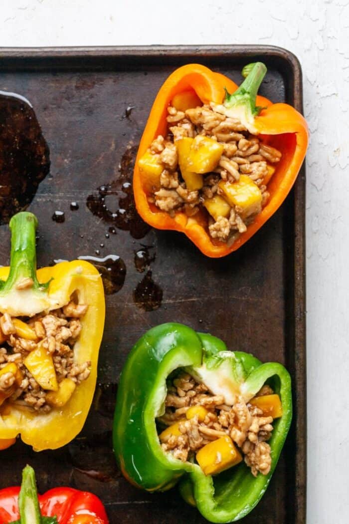 Bell peppers with chicken
