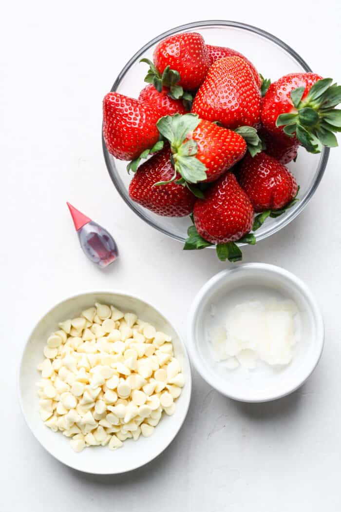 Strawberries and white chocolate
