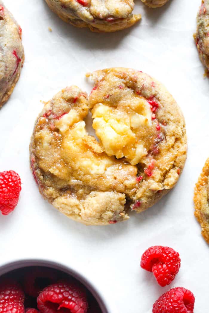 Healthy raspberry cookies