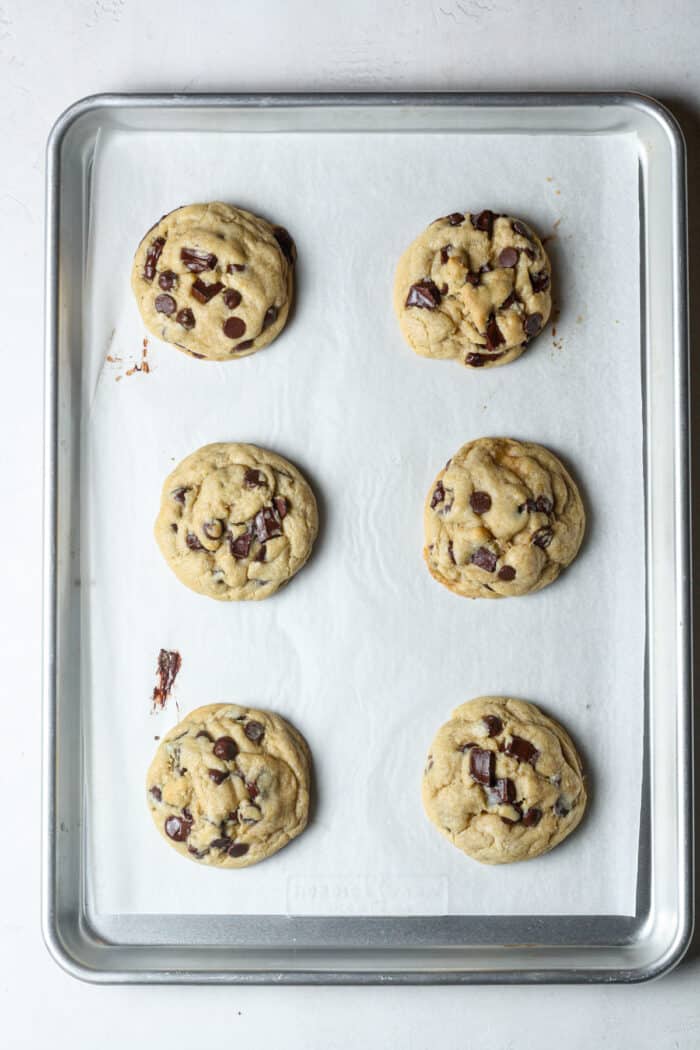 Cookies on baking pan