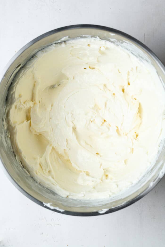 Creamy mixture in bowl