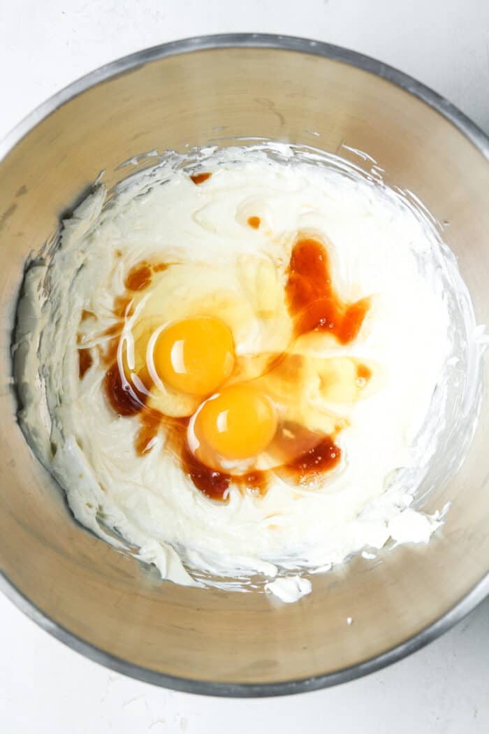 Eggs in creamy batter