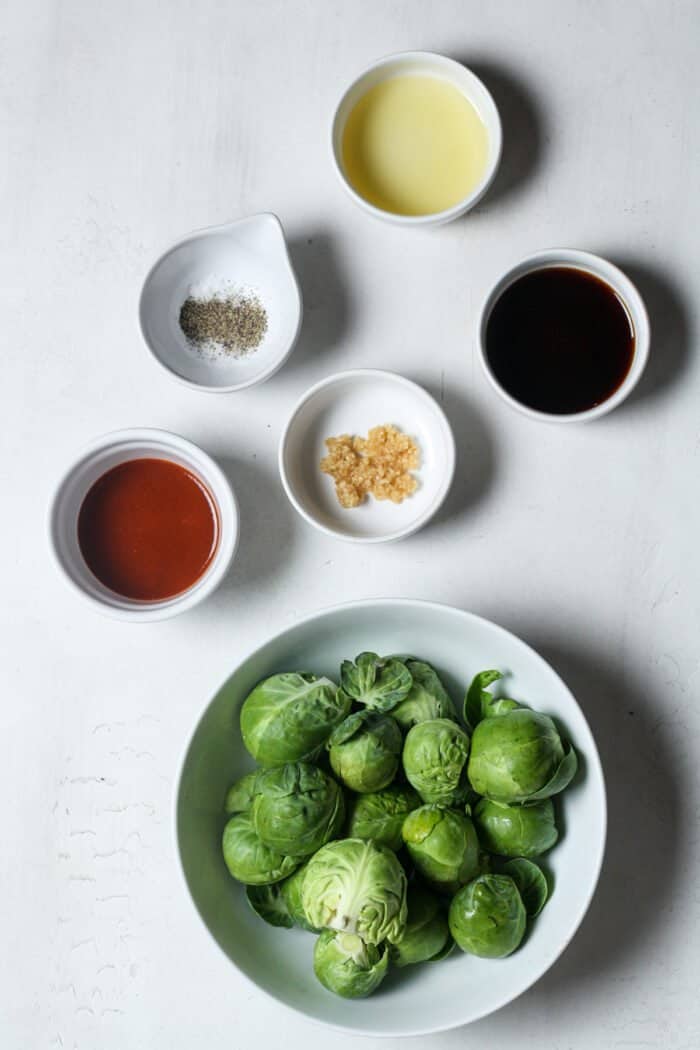 Brussels sprouts with other ingredients