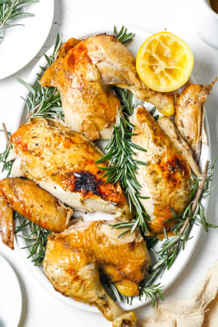 Instant Pot whole chicken with rosemary