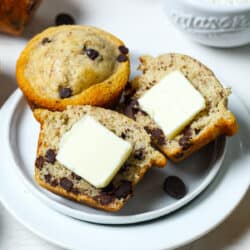 Pancake mix muffins with chocolate chips