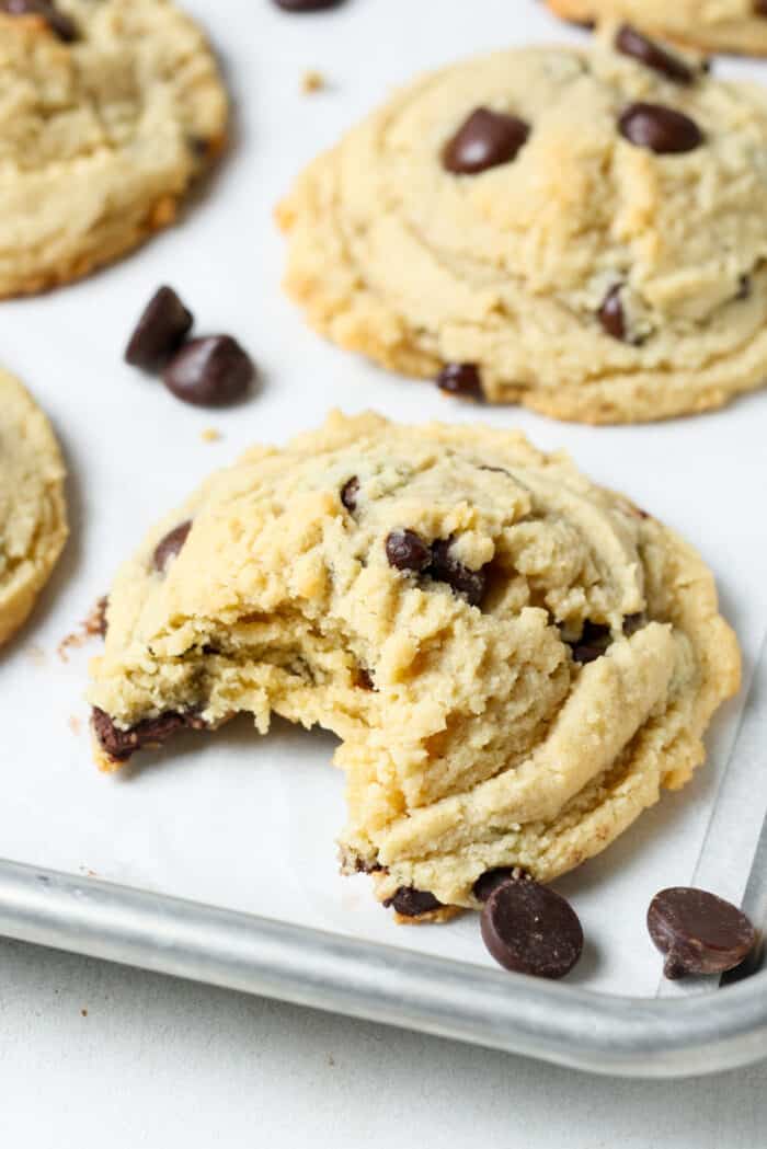 Cookies with almond flour and chocolate chips