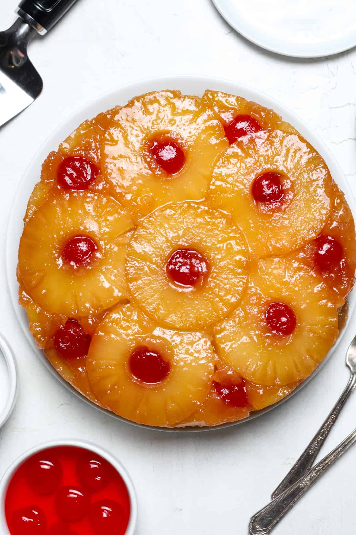 Vegan Pineapple Upside Down Cake - Organically Addison