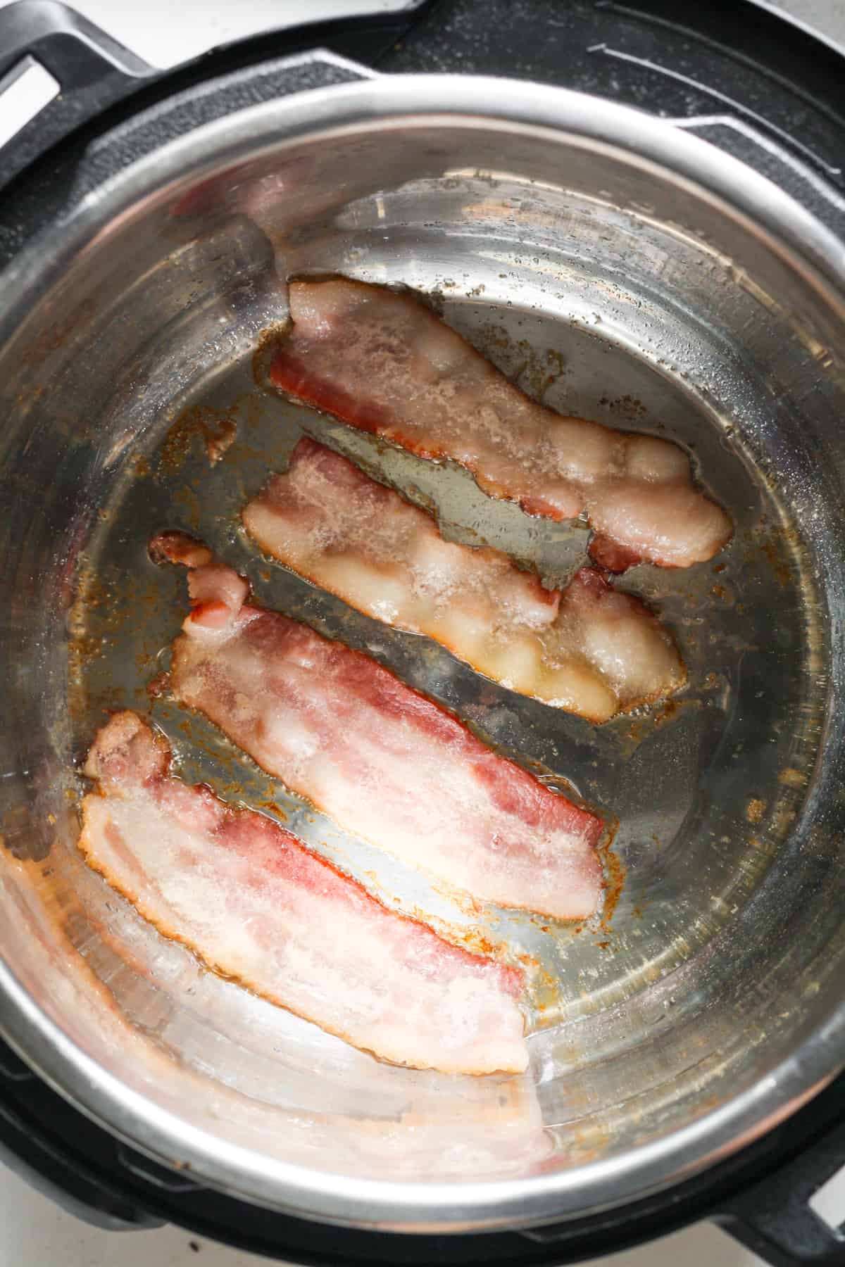 Bacon in pot